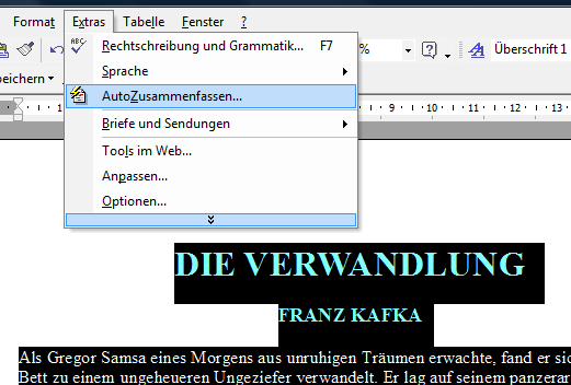 autozusammenfassen