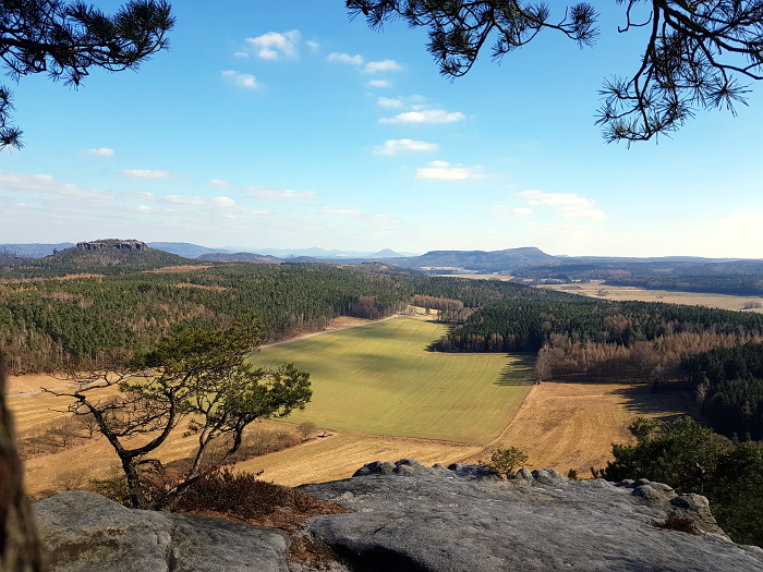 Landschaft: Ausblick nach Böhmen