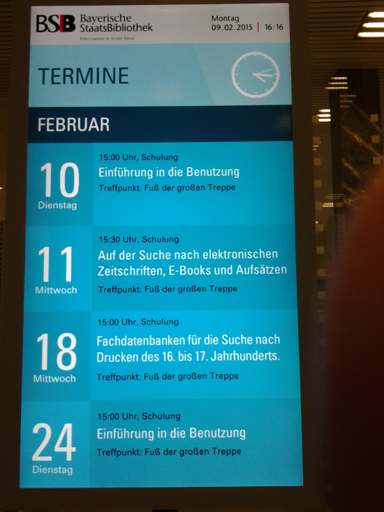 Bibliotheksbesuch mit dem W-Seminar