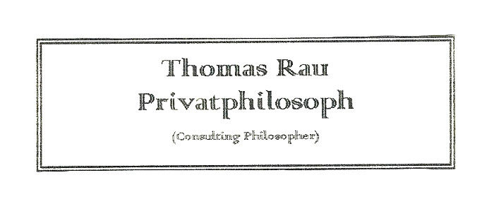 Türschild "Privatphilosoph"
