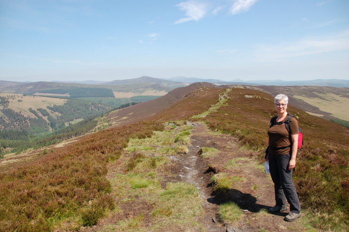 Landschaft mit Wandernder